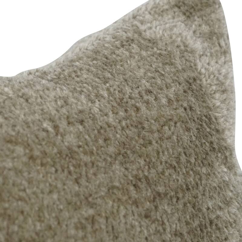 Blazing Needles 17-inch Square Synthetic Fur Throw Pillow