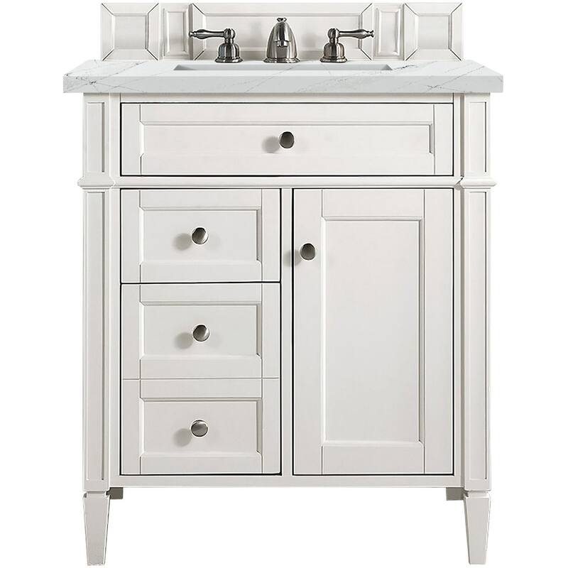 James Martin Vanities 655-V30-3ENC Brittany 30" Free Standing Single - Bright White - Painted