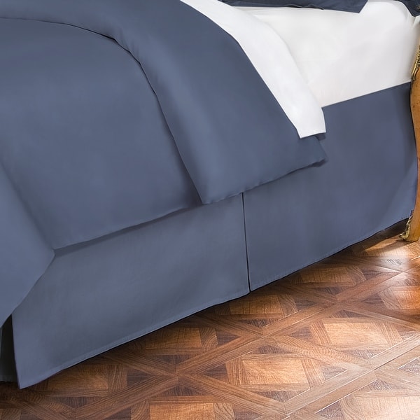 11 Inch Drop Bed Skirt Box Pleated Bedskirt Split Corner