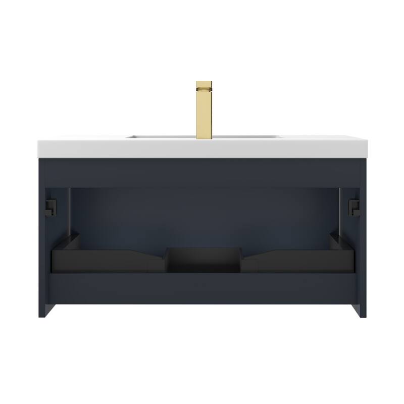 Floating Bathroom Vanity with Sink, Wall Mounted Vanity