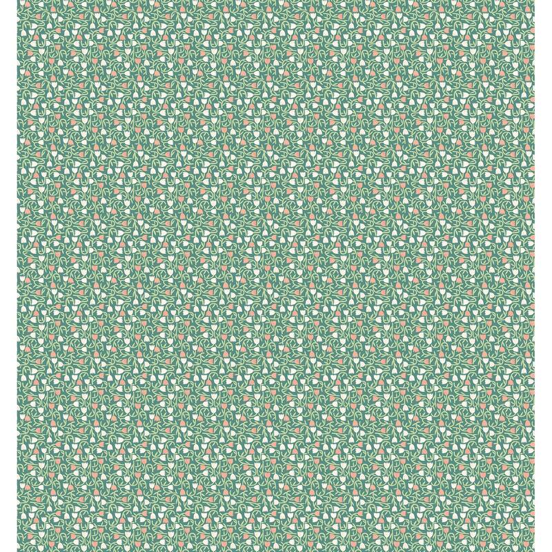 Aino Green Tiny Tulip Wallpaper