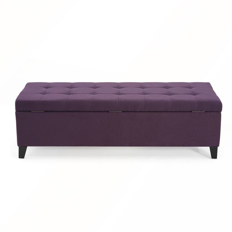 Multi-Functional Tufted Storage Ottoman with Hidden Compartment for Small Spaces and Elegant Home Decor