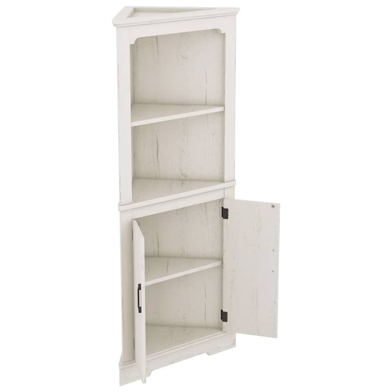 Tall Corner Cabinet with Doors