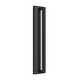 preview thumbnail 22 of 26, Matte Black Modern Linear Integrated LED Outdoor Wall Sconce with Vertical Light Strip