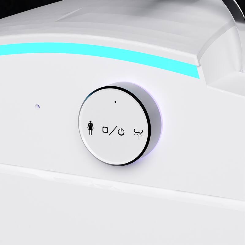 Smart Toilet with Bidet, Heated Seat, Auto Flush, Warm Air Dryer, Night Light, One-Piece Intelligent Toilet 220 lbs Capacit