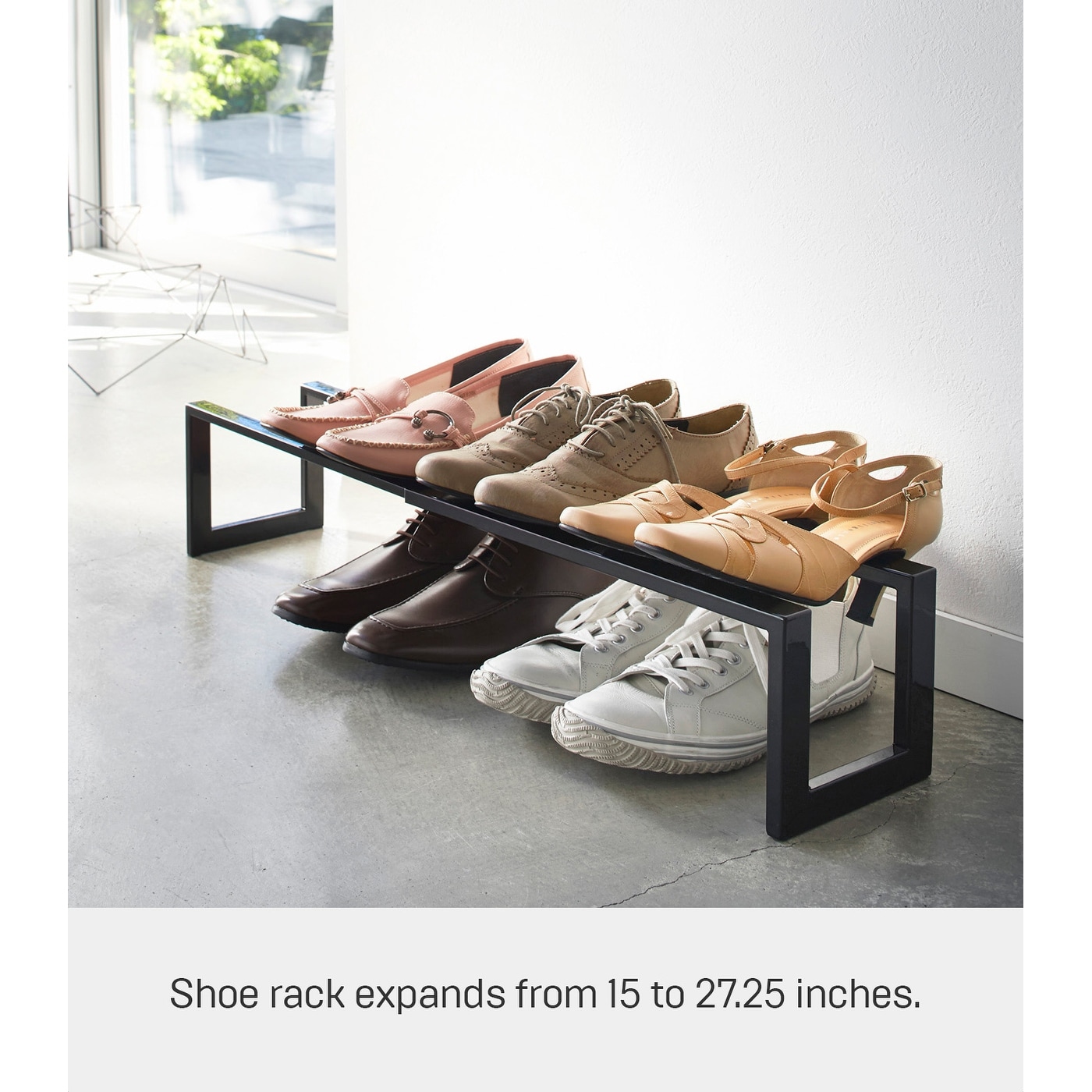 Yamazaki Home Line Adjustable Shoe Rack White