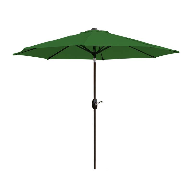 Brock 9-Foot Market Patio Umbrella with Concrete Base Weight Stand Included