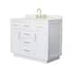 Option White, Gold Trim, Giotto Quartz Top