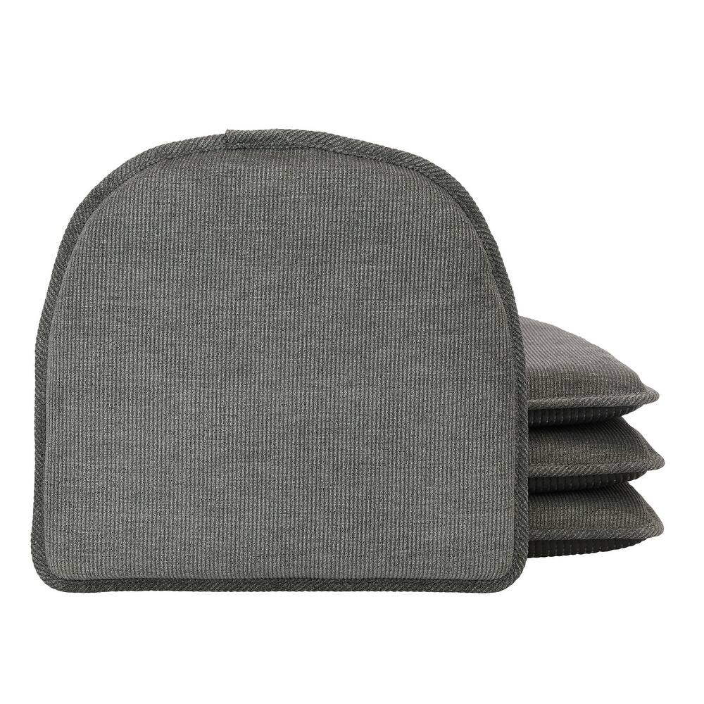 Klear Vu The Gripper Corduroy Non-Slip Chair Cushions