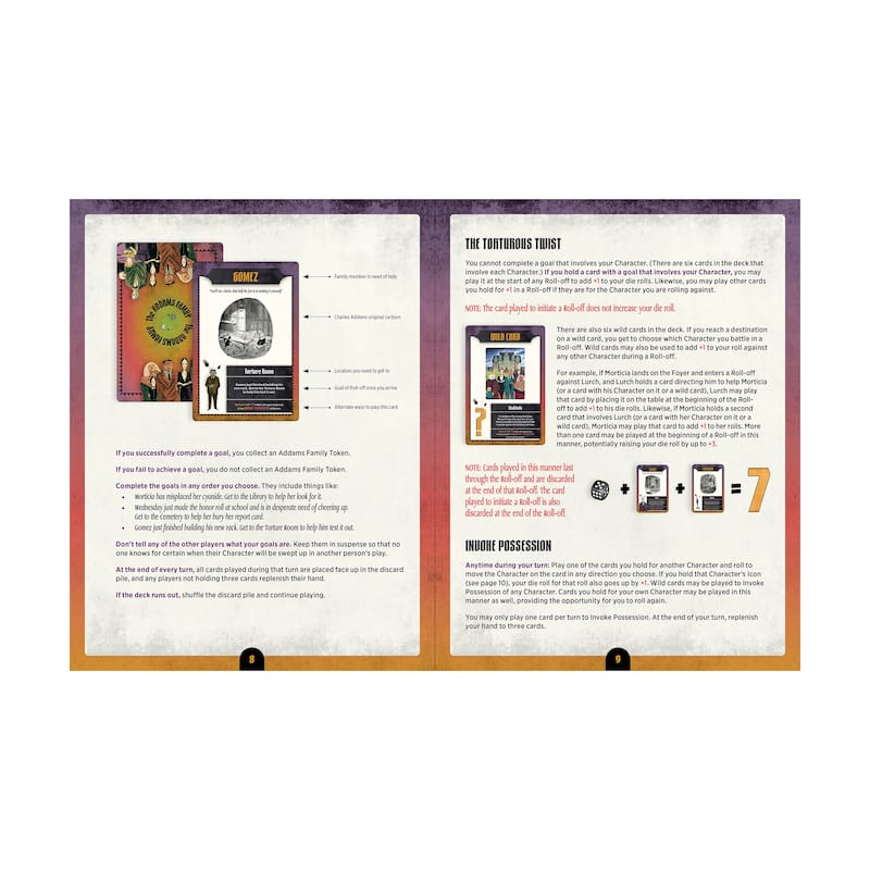 The Addams Family - A Delightfully Frightful Creepy Board Game - N/A