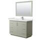 Option Light Green, Nickel Trim,White Cultured Marble Top