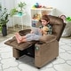 preview thumbnail 7 of 38, Gymax Kids Youth Recliner Chair Velvet Fabric w/Cup Holder & Side