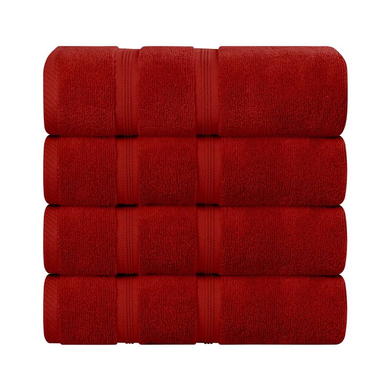 Superior Smart Dry Zero Twist Cotton Bath Towels, Set of 4