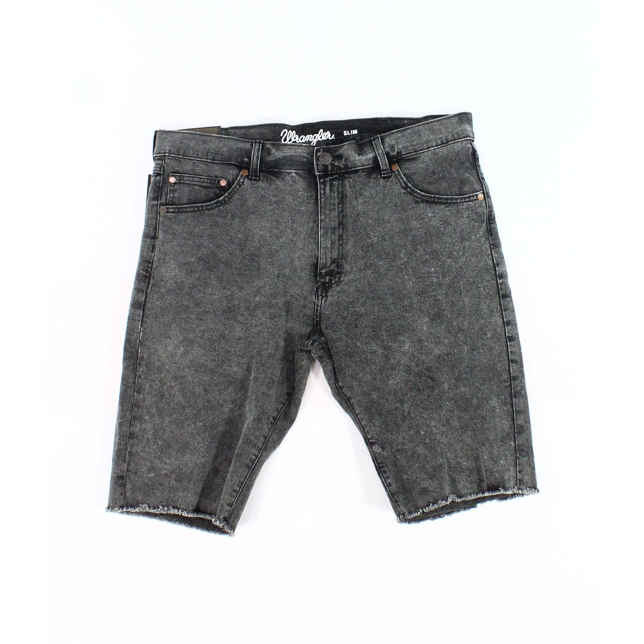 mens black cut off shorts