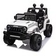 preview thumbnail 1 of 58, Ride on truck car for kid,12v7A Kids ride on truck 2.4G W/Parents Remote Control,electric car for kids White