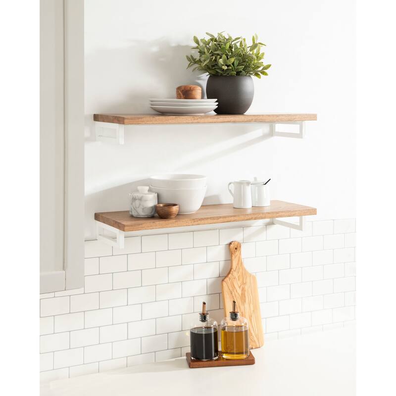Kate and Laurel Lankford Wood Shelf