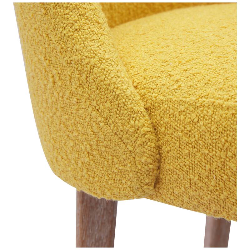 Boucle Polyester Upholstered Side Chair - Water/ Stain Resistant (Set of 2)