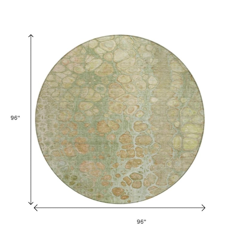 HomeRoots Abstract Transitional Rectangle Outdoor Rug