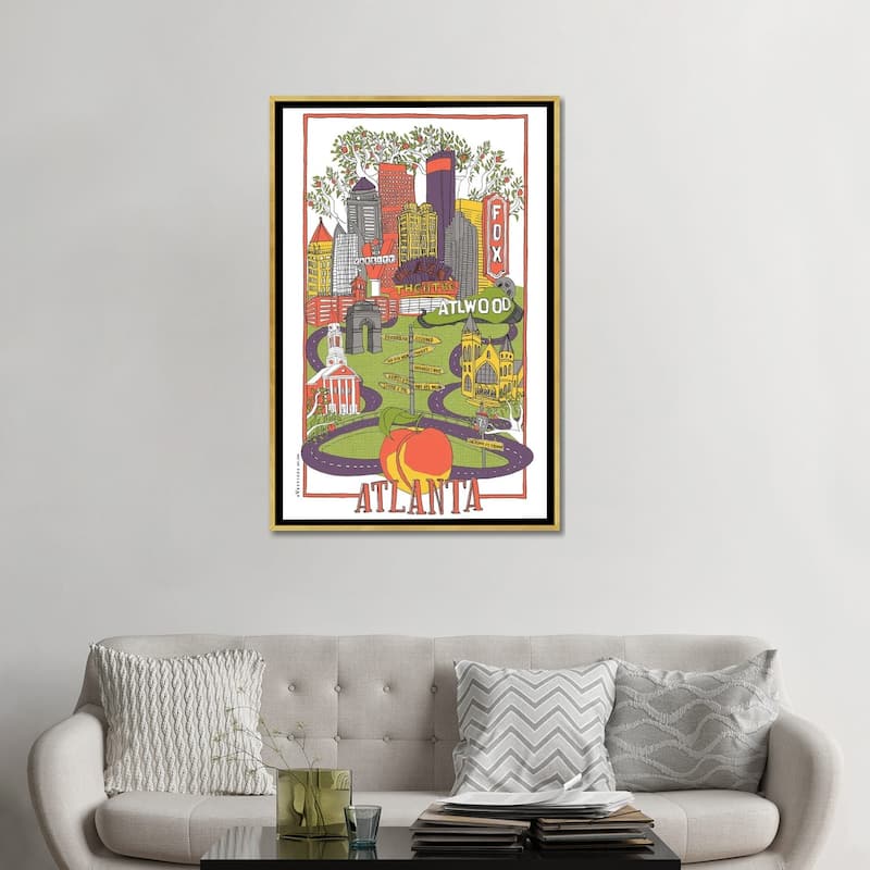 iCanvas "Atlanta" by Vestiges Framed