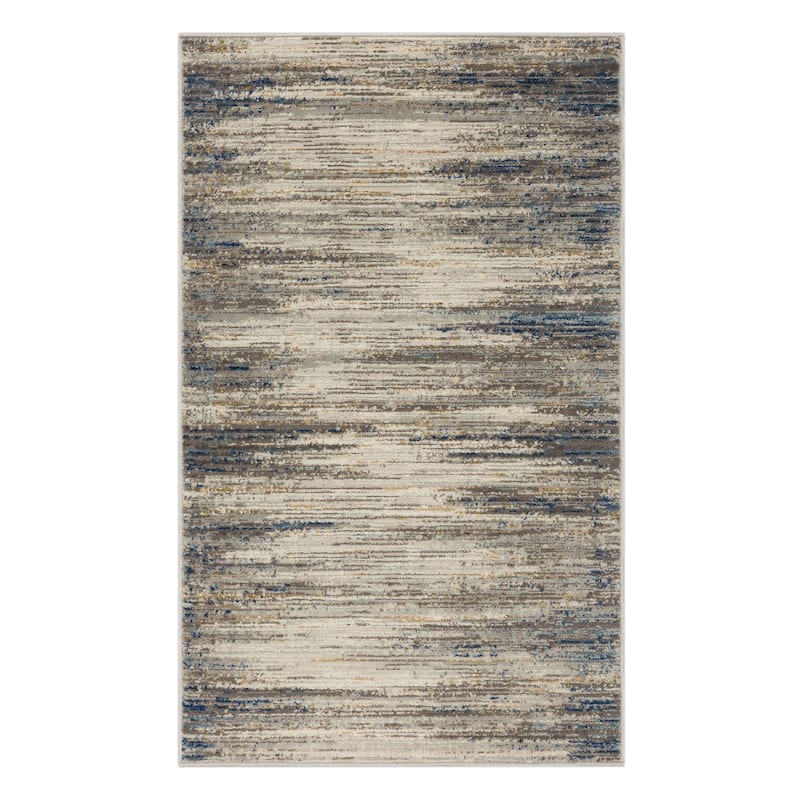 Mohawk Home Urban Abstract Stripe Woven Area Rug - 3' 9" x 6' - Light Grey - Rectangle