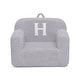 preview thumbnail 1 of 2, Personalized Monogram Cozee Sherpa Chair - Customize with Letter H - Foam Kids Chair for Ages 18 Months and Up