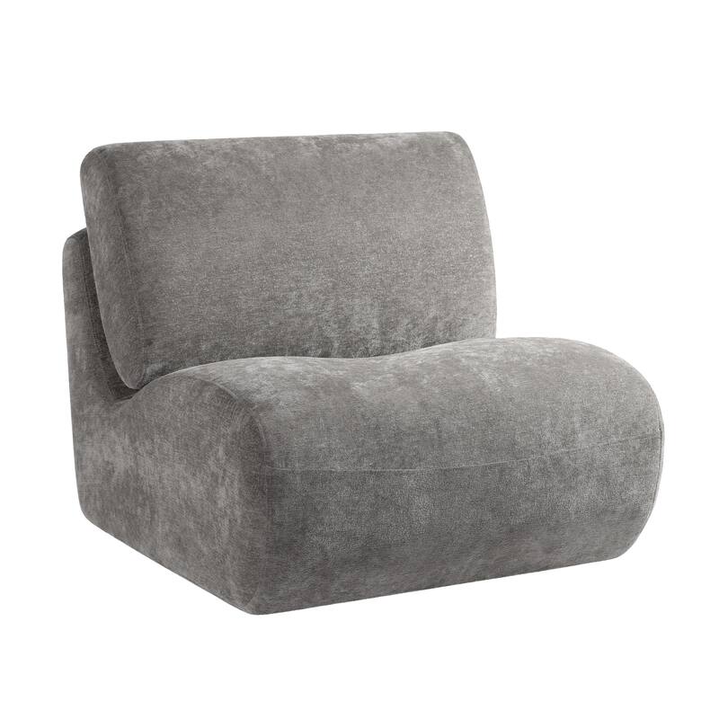 DREAMSIDEA Low Back Upholstered Swivel Accent Chair