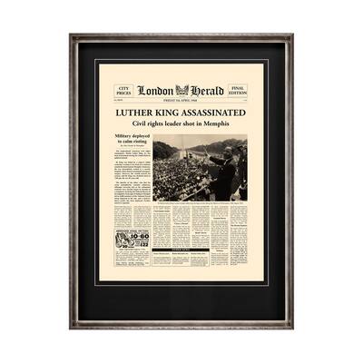 Luther King Assassinated Framed Art Print