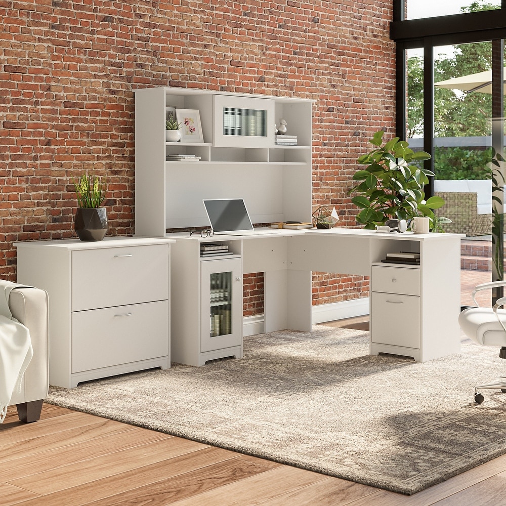 Bush furniture wheaton 60w online reversible corner desk with storage