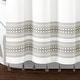 preview thumbnail 7 of 21, Lush Decor Breezy Chic Tassel Jacquard Eco-Friendly Recycled Cotton Shower Curtain Single
