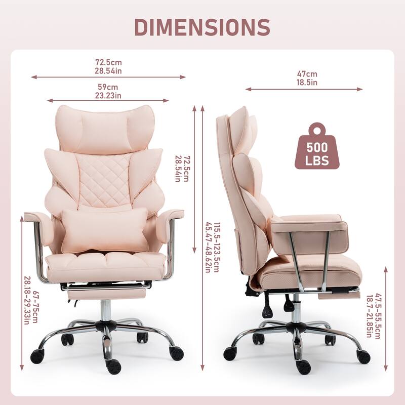 8-Point Massage Gaming Chair, Ergonomic Office Chair, Adjustable Backrest 90-135, Adjustable Armrests