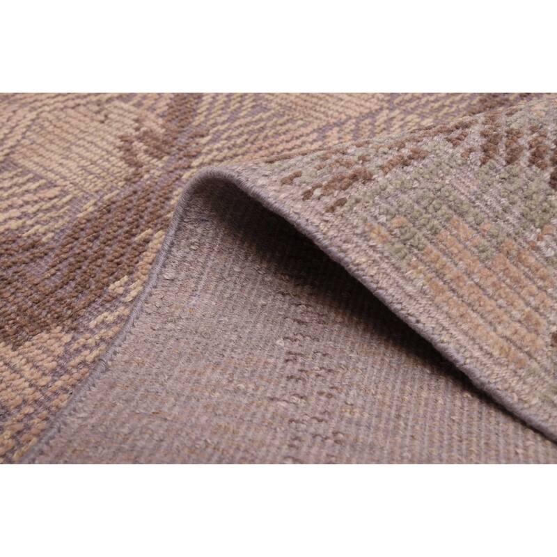 ECARPETGALLERY Hand-knotted Tangier Tan Wool Rug - 8'2 x 10'2