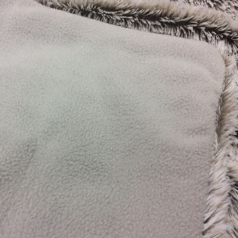 Faux Fur Thick Reversible Accent Throw Blanket