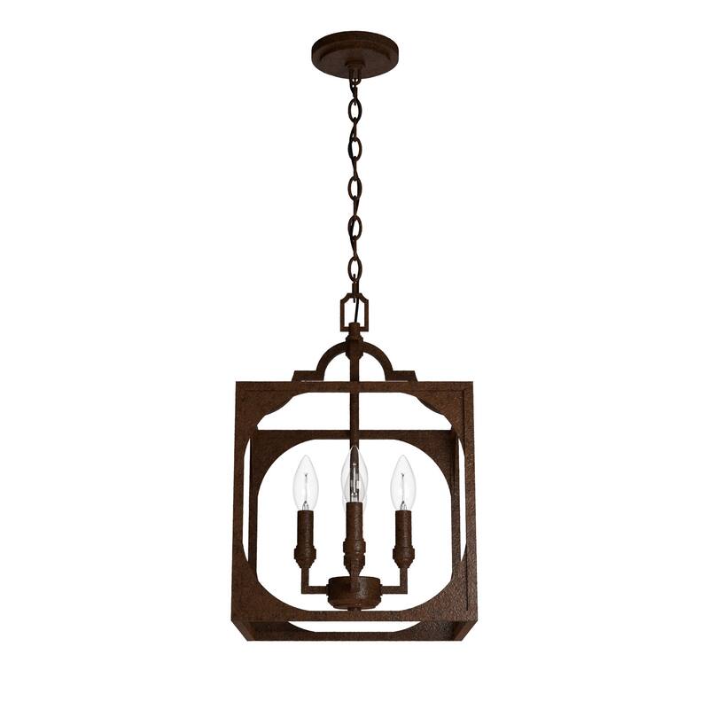 Hunter 12" Highland Hill 4-Light Pendant - Kitchen Island, Dining Room, Entry - Farmhouse, Rustic