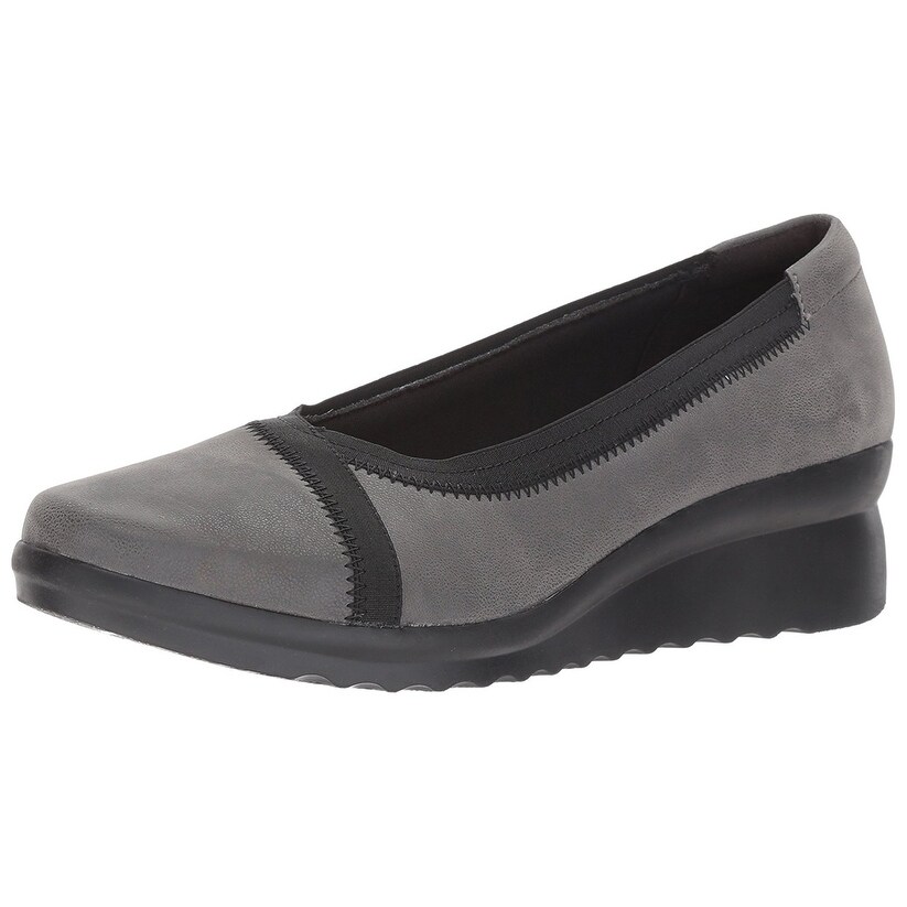 clarks flores petra wedge pump