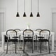 preview thumbnail 1 of 0, Eglo Priddy 2 Linear Pendant w/ Black Exterior and Gold Interior Shades Black