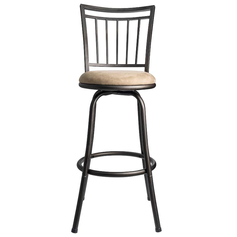 Azalea Park Metal Swivel Adjustable Height Barstool - 16.14 W x 18.5 D x 37.91-42.91 H"