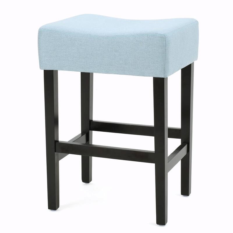 Set of 2, 26.75" Backless Leather Counter Height Barstools