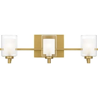 Kolt 3-Light Brushed Gold Bath Light