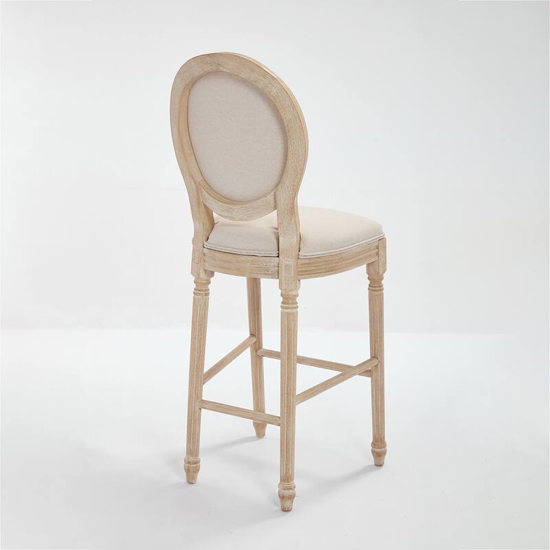 2PCS Cotton Linen Counter Height Dining Chair
