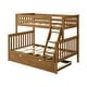 preview thumbnail 18 of 63, Max and Lily Twin over Full Bunk Bed with Trundle Bed