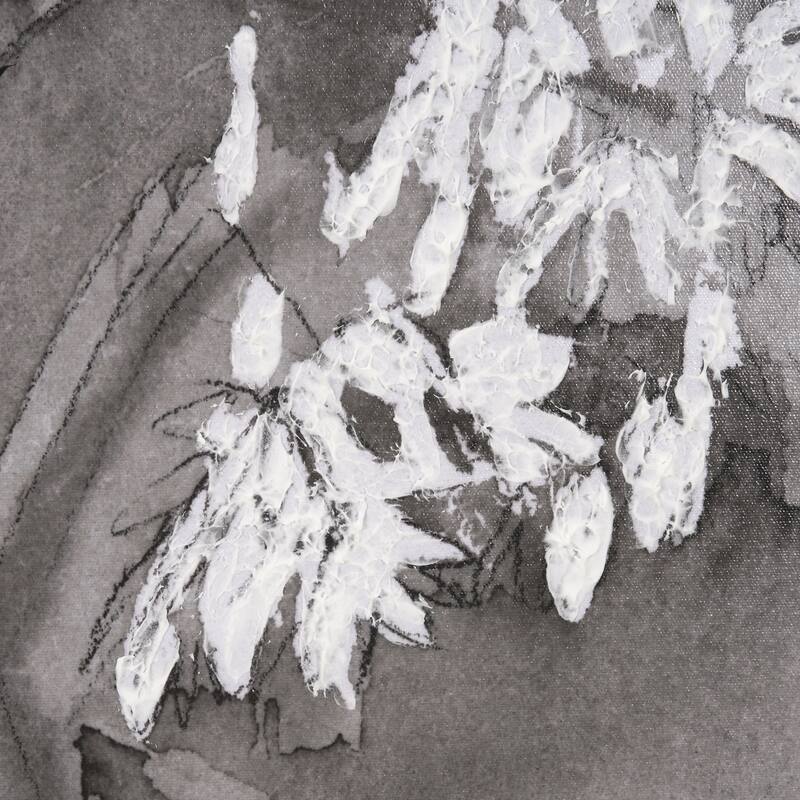Wildflowers I Charcoal Framed Art Print