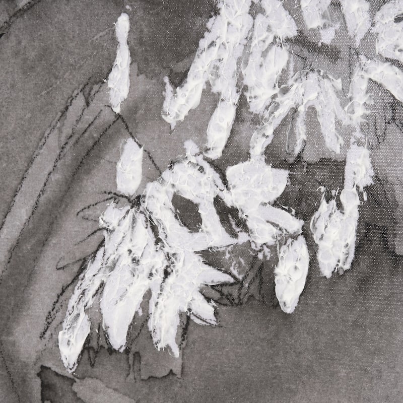 Wildflowers II Charcoal Framed Art Print