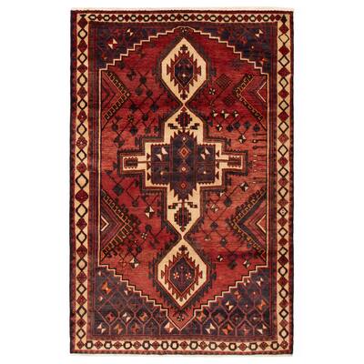 ECARPETGALLERY Hand-knotted Melis Vintage Red Wool Rug - 5'2 x 8'0