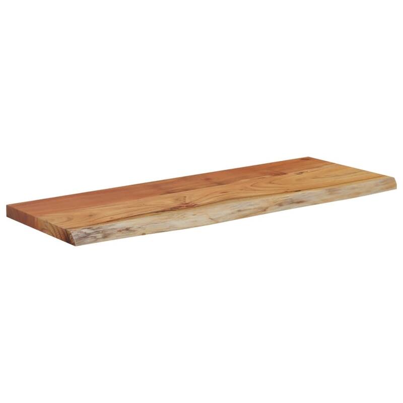 vidaXL Wall Shelf Natural wood Solid acacia wood