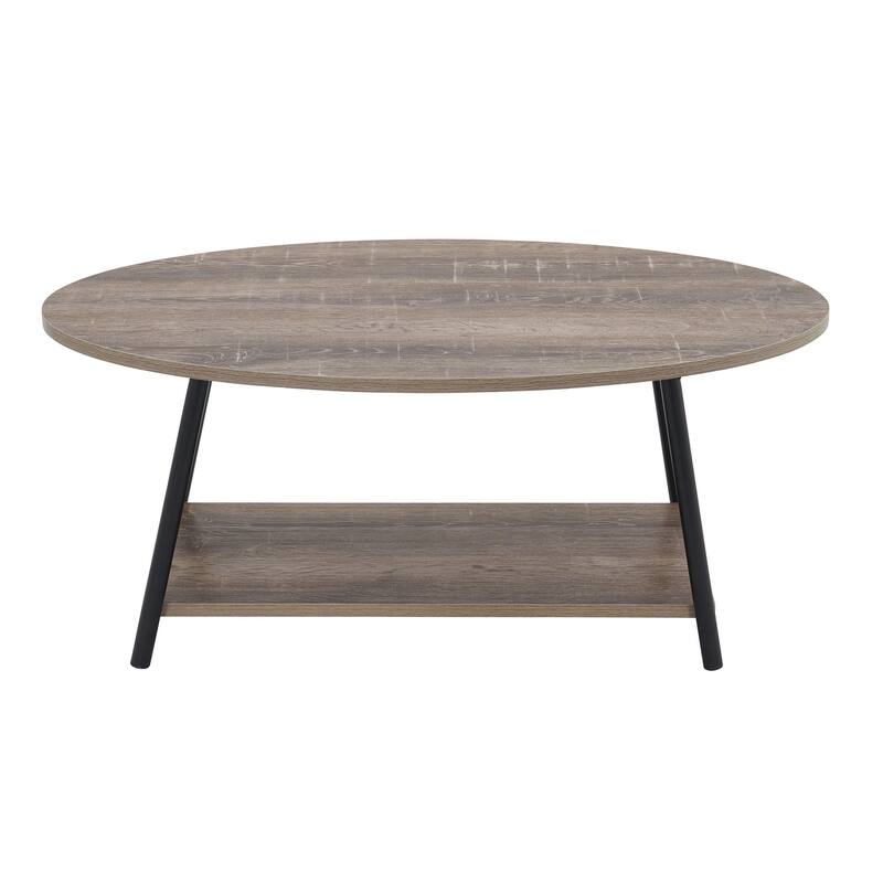 Household Essentials Coffee Table with Storage Shelf