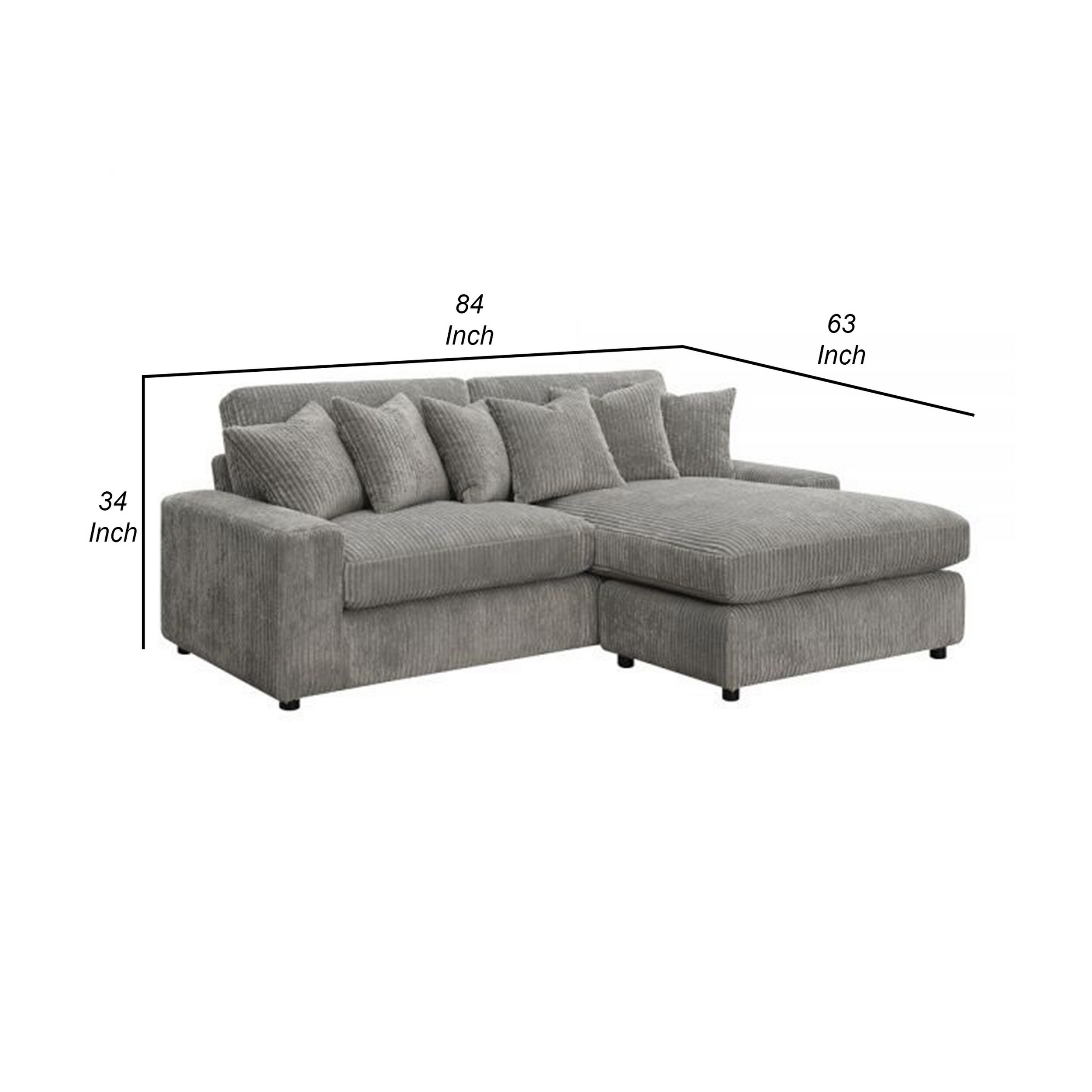 84 clearance inch sectional