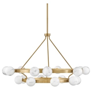 Fredrick Ramond FR41905 Selene 18 Light 48" Wide Ring Chandelier