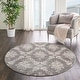 preview thumbnail 78 of 89, Nourison Tranquil French Country Floral Damask Area Rug 5'3" Round - Grey/Multi - Runner/Rectangle