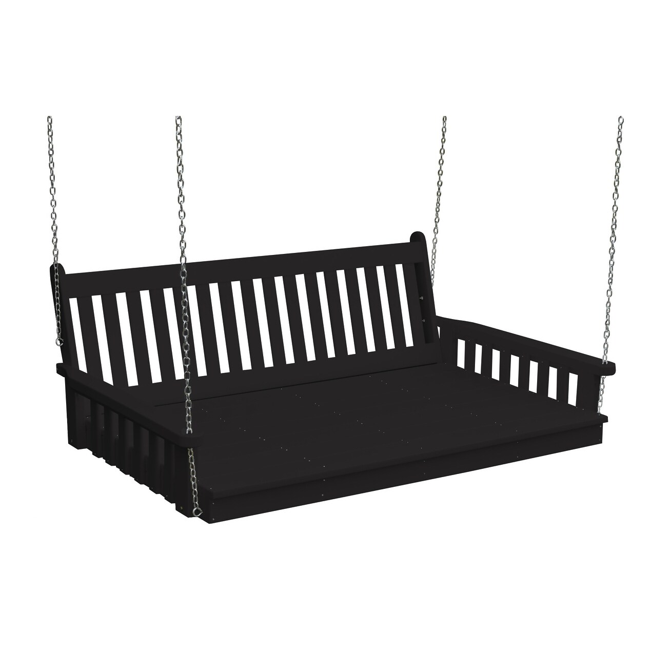 Kunkle Holdings LLC 75 in. Traditional English Swing Bed in Poly Lumber