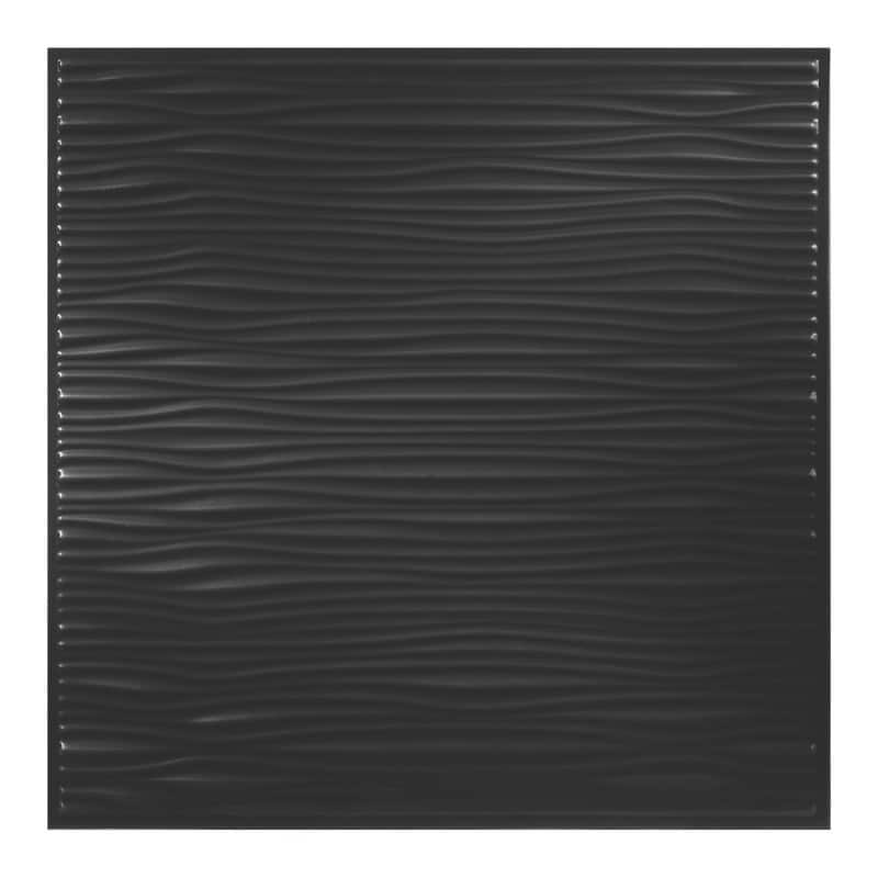 Genesis Drifts Black 2x2 ft Lay-in Ceiling Tiles